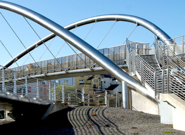 Pod - pasarelă din inox